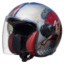 Helmets PREMIER CASQUE PREMIER VANGARDE PIN UP OLD STYLE SILVER VANGARDE PIN UP OLD STYLE SILVER