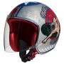Helmets PREMIER CASQUE PREMIER LE PETIT VISOR PIN UP OLD STYLE SILVER LE PETIT VISOR PIN UP OS SILVER
