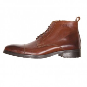 Men's Boots HELSTONS DEMI-BOTTES HELSTONS HERITAGE CUIR ANILINE CIRÉ MARRON 20180068 MCI