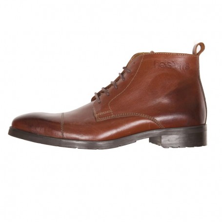 Demi-bottes Hommes HELSTONS DEMI-BOTTES HELSTONS HERITAGE CUIR ANILINE CIRÉ MARRON 20180068 MCI