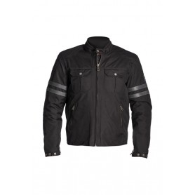 Men's Jackets HELSTONS BLOUSON HELSTONS JERSEY TISSU TECHNIQUE NOIR GRIS 20190031 NGR