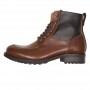 Demi-bottes Hommes HELSTONS DEMI-BOTTES HELSTONS OXFORD CUIR ANILINE CAMEL NOIR 20190042 TN