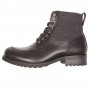 Men's Boots HELSTONS DEMI-BOTTES HELSTONS OXFORD CUIR ANILINE & LAINE NOIR GRIS 20190043 NGR