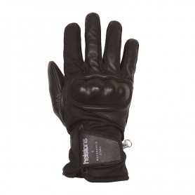 Gants Hommes HELSTONS GANTS HELSTONS CURTIS HIVER CUIR & TISSU WAX NOIR 20190047 NO