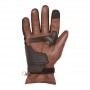 Men's Gloves HELSTONS GANTS HELSTONS VERTIGO HIVER CUIR CAMEL NOIR 20190050 CN