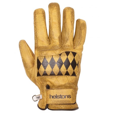 Gants Hommes HELSTONS GANTS HELSTONS DIAMOND HIVER CUIR GOLD NOIR 20190055 GNO