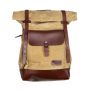 Sacs HELSTONS HELSTONS SAC A DOS PADDOCK TOILE & CUIR BEIGE-MARRON 20190057 BM