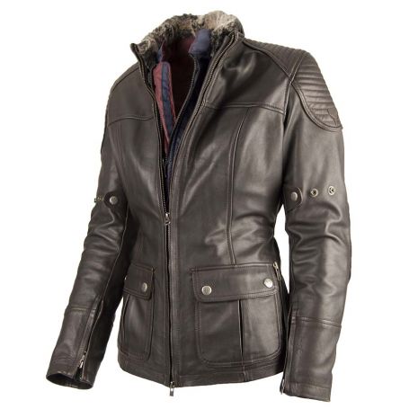 Women's Jackets By City BY CITY LEGEND II LADY BROWN LEATHER JACKET