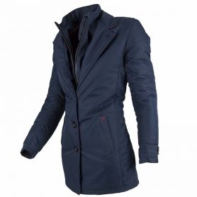 Women's Jackets By City BY CITY TRENCH LADY BLUE FABRIC JACKET