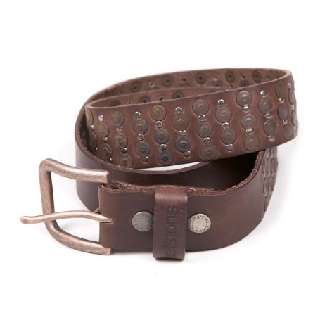 Belts HELSTONS HELSTONS PIN BELT CEINTURON CLOUS MARRON 20180090 M