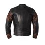 Blousons Hommes HELSTONS BLOUSON HELSTONS TRACKER CUIR RAG NOIR-CAMEL