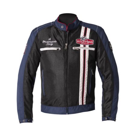 Blousons Hommes HELSTONS BLOUSON HELSTONS INDY TISSU MESH BLEU-BLEU