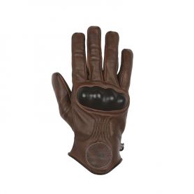 Gants Hommes HELSTONS GANTS HELSTONS SUN ETE CUIR CAMEL-NOIR