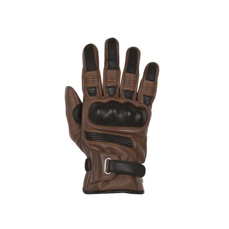 Gants Hommes HELSTONS GANTS HELSTONS STRADA ETE CUIR SOFT CAMEL-NOIR