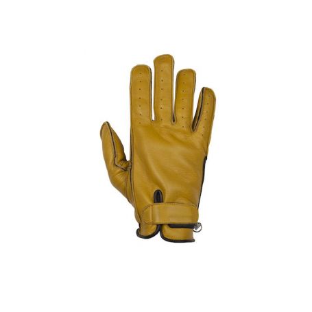 Men's Gloves HELSTONS HELSTONS GLOVES HIRO SUMMER SOFT LEATHER GOLD-BLACK 20180030 GNO