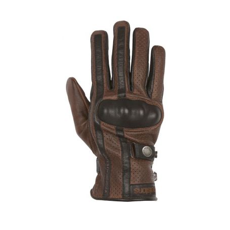 Gants Hommes HELSTONS GANTS HELSTONS EAGLE ETE CUIR CAMEL-NOIR