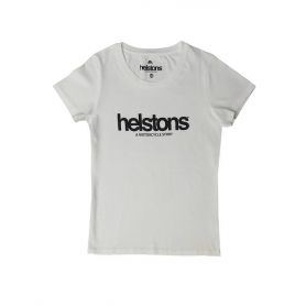 Tee-Shirts Femmes HELSTONS T-SHIRT LADY HELSTONS CORPORATE GIRL COTON WHITE