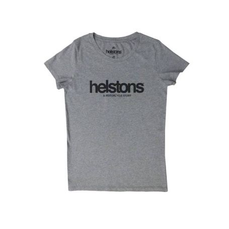 Tee-Shirts Femmes HELSTONS T-SHIRT FEMME HELSTONS CORPORATE GIRL COTON GRIS