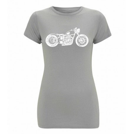 Tee-Shirts Femmes OILY RAG T-SHIRT OILY RAG BIKE PINK GRIS FEMME OR-109L-GR