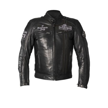 BLOUSON HELSTONS INDY CUIR NOIR-NOIR