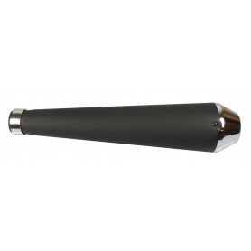 Mufflers BLVD.966 ECHAPPEMENT CONE COURT NON HOMOLOGUE NOIR EMBOUT CHROM 440MM BLVD.966 ECHAP-440-BLK-C