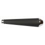 Mufflers BLVD.966 ECHAPPEMENT CONE COURT NON HOMOLOGUE NOIR EMBOUT CHROM 440MM BLVD.966 ECHAP-440-BLK-C