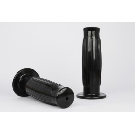 Throttles BLVD.966 PAIRE DE POIGNEE NOIRE BESTON 22MM - L 130MM BLVD.966 PCR-22-BLK