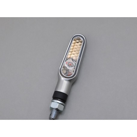 Turn Signals DAYTONA DAYTONA PAIRE DE CLIGNOTANTS VINTAGE D LIGHT SILVER. VITRE CLAIRE 86683