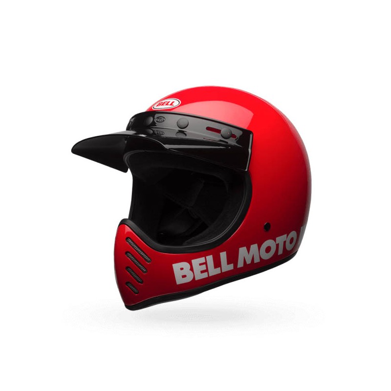 Casques BELL CASQUE BELL MOTO-3 CLASSIC ROUGE 7081033 Casques BELL CASQUE BELL MOTO-3 CLASSIC ROUGE 7081033