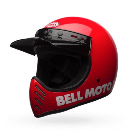 Casques BELL CASQUE BELL MOTO-3 CLASSIC ROUGE 7081033