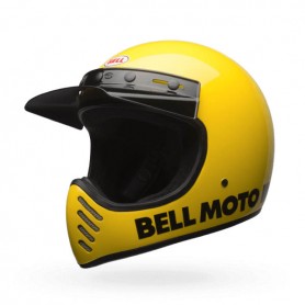 Helmets BELL CASQUE BELL MOTO-3 CLASSIC JAUNE 7081051