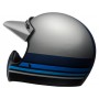 Helmets BELL CASQUE BELL MOTO-3 Matte Silver/Black/Blue Stripes 7092525