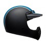 Casques BELL CASQUE BELL MOTO-3 Matte Silver/Black/Blue Stripes 7092525