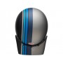 Helmets BELL CASQUE BELL MOTO-3 Matte Silver/Black/Blue Stripes 7092525