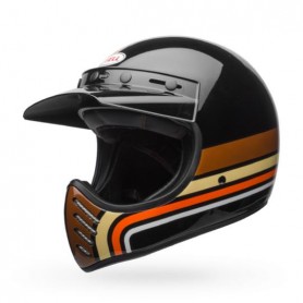 Casques BELL CASQUE BELL MOTO-3 Stripes Black/Orange