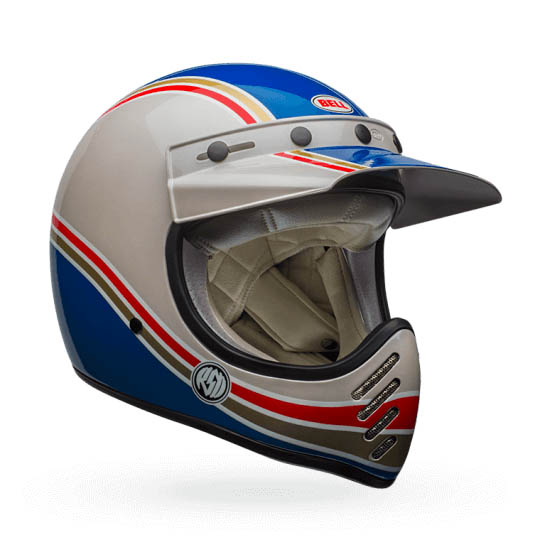 CASQUE BELL MOTO 3 RSD MALIBU BLEU BLANC 7084414