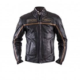 Men's Jackets HELSTONS BLOUSON HELSTONS DAYTONA CUIR RAG NOIR 20140070 NO