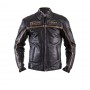 Men's Jackets HELSTONS BLOUSON HELSTONS DAYTONA CUIR RAG NOIR 20140070 NO