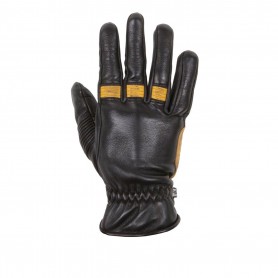 Gants Hommes HELSTONS GANTS HELSTONS VELVET ÉTÉ CUIR SOFT NOIR-GOLD 20160161 NG