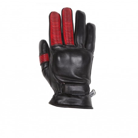 Gants Femmes HELSTONS GANTS HELSTONS STINGRAY HIVER CUIR SOFT NOIR-ROUGE PRIMALOFT 20170024 NR