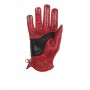 Women's Gloves HELSTONS GANTS HELSTONS ZIGY ÉTÉ CUIR SOFT ROUGE-NOIR 20160084 RN