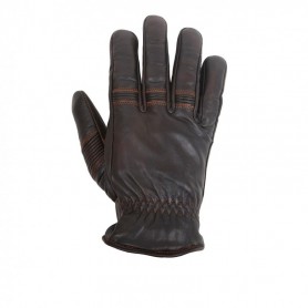 Gants Hommes HELSTONS GANTS HELSTONS VELVET HIVER CUIR PULL-UP MARRON-NOIR 20160102 MN