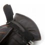 Men's Gloves HELSTONS GANTS HELSTONS VELVET HIVER CUIR PULL-UP MARRON-NOIR 20160102 MN