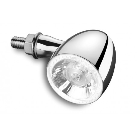 Turn Signals KELLERMANN CLIGNOTANT KELLERMANN BULLET 1000 PL BLANC CHROME AVANT 2 FONCTIONS 200-260