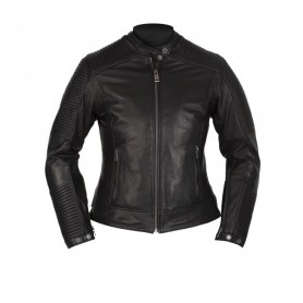 Blousons Femmes HELSTONS BLOUSON HELSTONS RAZZIA CUIR RAG NOIR 20160158 N