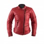 Blousons Femmes HELSTONS BLOUSON HELSTONS KS 70 FEMME CUIR RAG ROUGE 20130065 R