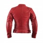 Women's Jackets HELSTONS BLOUSON HELSTONS KS 70 FEMME CUIR RAG ROUGE 20130065 R