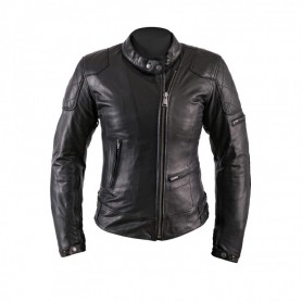Blousons Femmes HELSTONS BLOUSON HELSTONS KS 70 FEMME CUIR RAG NOIR 20130065 N